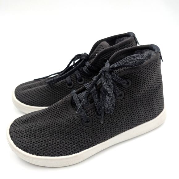 Allbirds Tree Topper High Top Sneaker Shoes Women's Black Size US6 EU35 - Picture 1 of 12